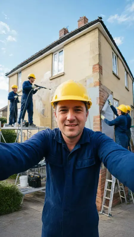 Ravalement de façade d'un immeuble en copropriété