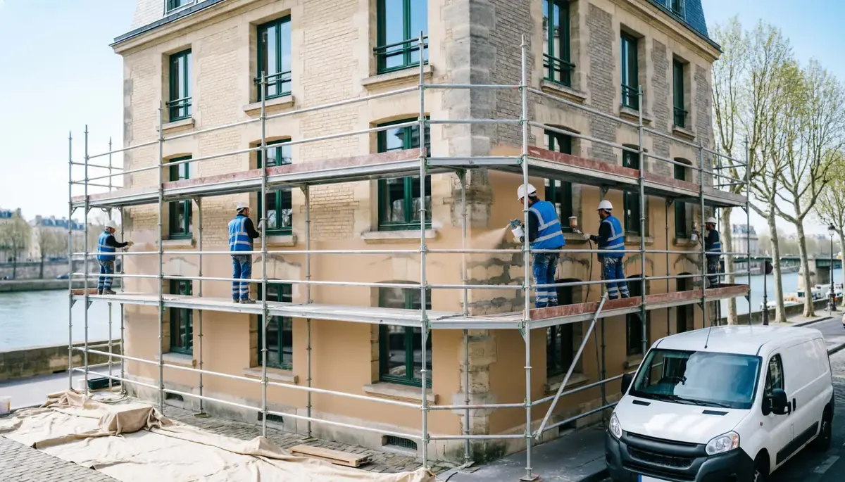 Postes de coût d'un devis de ravalement de façade